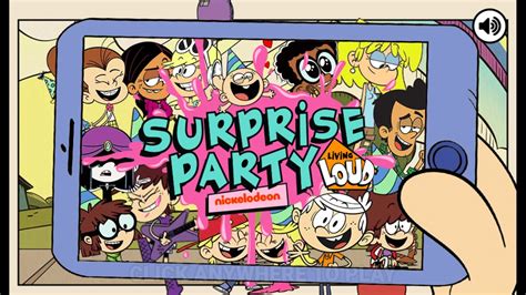 The Loud House Surprise Party All Tasks Nickelodeon Games Youtube