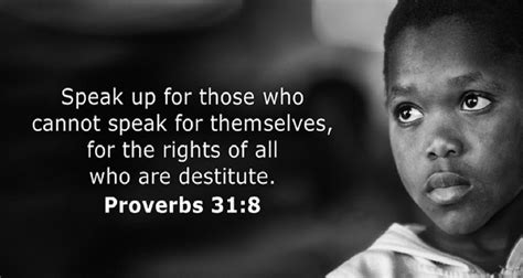 Proverbs 311 Defend The Rights Of The Poor And Needy