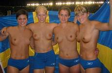 flashing topless sport flash athlete team athletic smutty hot nipples