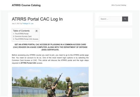 Atrrs Cac Login