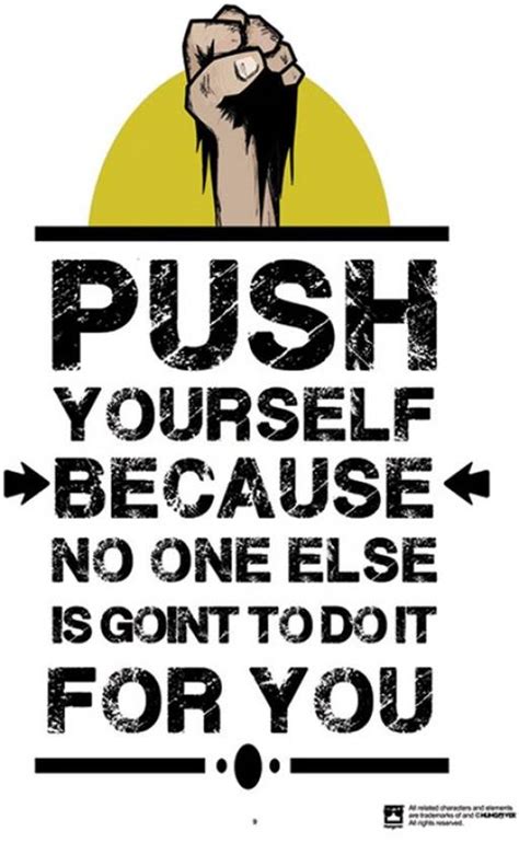 Wall Art Push Yourself Because No One Else Is Going To Do It For You