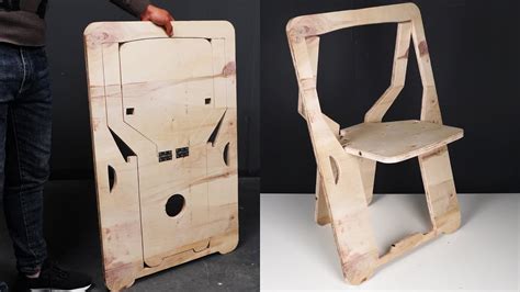 How To Make A Folding Chair From Plywood Youtube