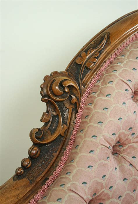 Victorian Carved Walnut Pink Chaise Longue C1860 As236a209 Chaise Longue No 17 Antiques Atlas