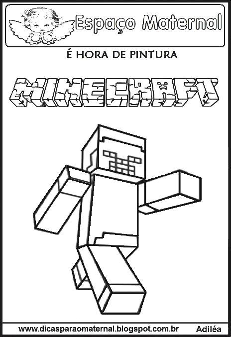 Desenhos Do Minecraft Para Colorir 23 Fichas E Ativid