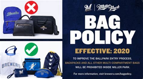 Brewers To Implement New Bag Policy For 2020 At Miller Park Fox21online