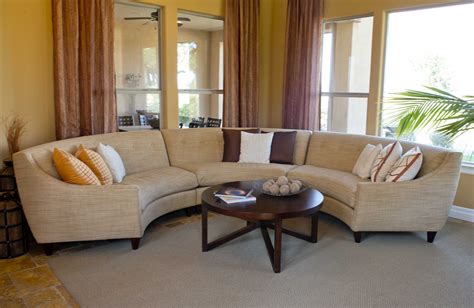 Custom Made Circular Sectional Sofa By Celebrity Furnishings