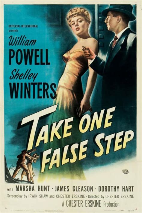 Tales of the surreal, fantastic, & macabre. Take One False Step (1949) | Vecchi film, Locandine di ...