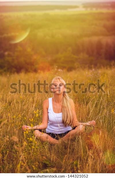 Hotspot Woman Yoga Girl Meditation Female Stock Photo Shutterstock
