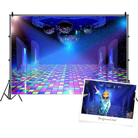 Buy Csfoto 10x7ft Disco Party Backdrop Dance Party Backdrop Concert Stage Night Club Music