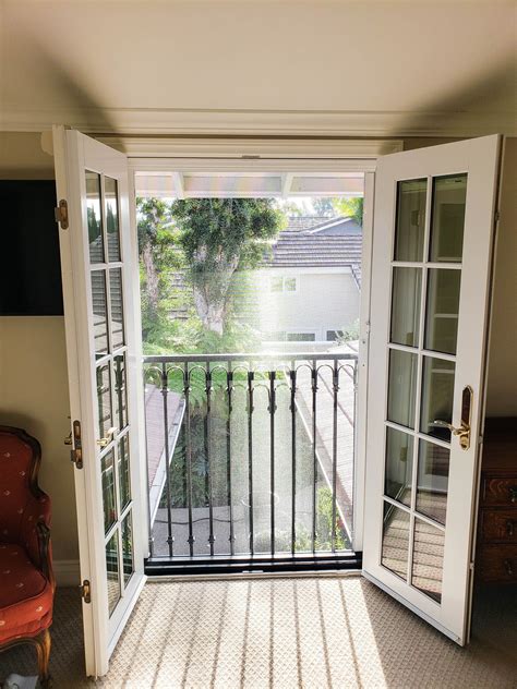 Single Retractable Screen Doors Over French Doors In Irvine California