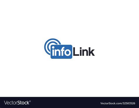 Creative Modern And Professional Info Link Logo Vector Image