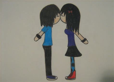 Emo Kiss By Peicesaremissing On Deviantart
