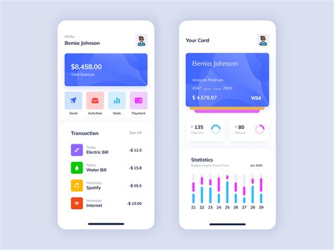 Mobile Wallet App Ui Kit By Zubaear On Dribbble