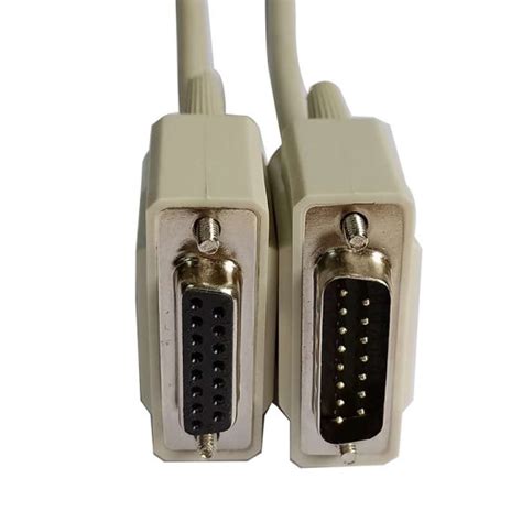 Db15 15 Pin Male To Female Serial Extension Parallel Cable