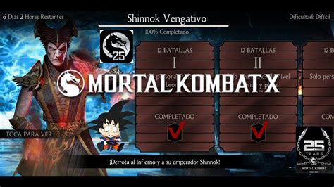 Mortal Kombat X Android Desafio Challenge Normal Shinnok Vengativo