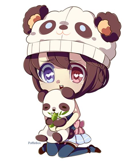 Anime Chibi Girl Panda
