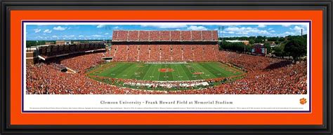 The stadium's maximum capacity is 81,500. Clemson Tigers Panoramic - Memorial Stadium Picture ...