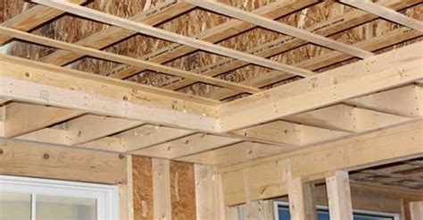 The trusses are painted white and the look seems to lend itself well to an informal space. Framing A Decorative Tray Ceiling A tray ceiling is a ...
