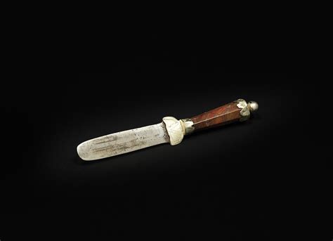 Sold Price A German Silver And Jaspers Stone Circumcision Knife