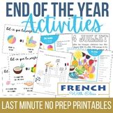 Beginner French - Core French - Review Packet by French with Elise