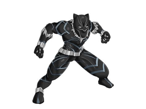 Black Panther Image Film Desktop Wallpaper Panther Cartoon Png