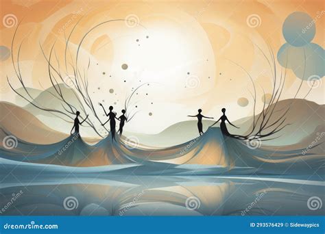 Graceful Sylphs, Beings of Air and Wind, Dancing among Wispy Clouds