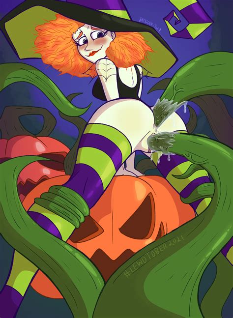 rule 34 ass from behind halloween mexicanjoe orange hair scary godmother scary godmother