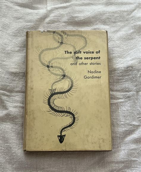 The Soft Voice Of The Serpent By Gordimer Nadine Very Good Hardcover