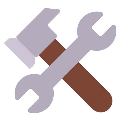 Hammer And Wrench Flat Icon Fluentui Emoji Flat Iconpack Microsoft