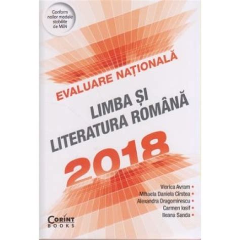Evaluare Nationala 2018 Limba Si Literatura Romana Veronica Avram