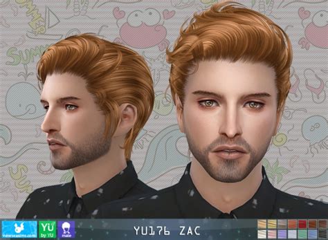 Yu176 Zac Hair M P At Newsea Sims 4 Sims 4 Updates