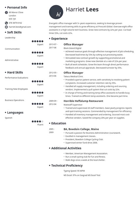 Office Manager Resume Sample Guide And 20 Examples