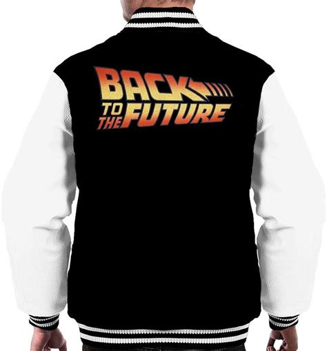 Back To The Future Classic Logo Mens Varsity Jacket Uk