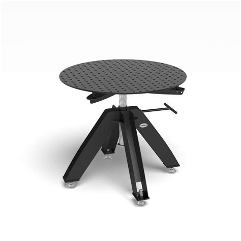 Rotating Table Height Adjustable Static Incl Perforated Plate Ø 1000