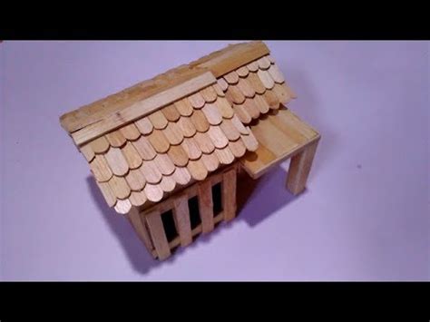 Anda bisa mencoba inovasi baru dengan cara membuat wortel menjadi. Cara Membuat Miniatur rumah Dari Stik Es Krim - YouTube