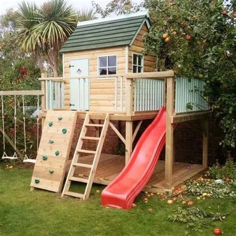 Woodfrp Wave Kids Playhouse Slide For Outdoor Id 2871279191