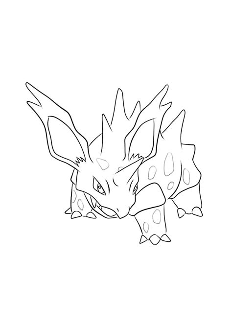 Nidorino Pokemon Coloring Pages Free Coloring Pages For Kids