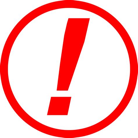 Red Exclamation Point Png