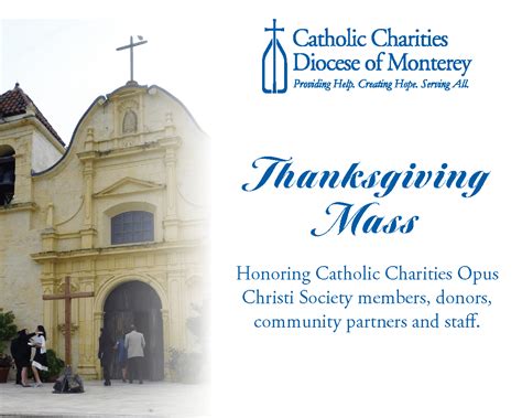 Mass Inviteweb Catholic Charities Diocese Of Monterey