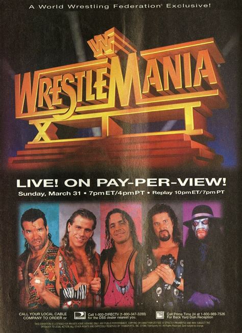 The concept was originally announced in 2011. Watch WWE WrestleMania XII (1996) Free Online