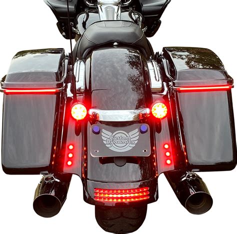 Custom Dynamics Universal Run Brake Turn Motorcycle Red Led Boltz