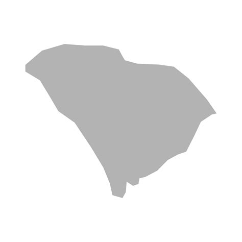 South Carolina Map Vector Icon On Isolated White Background 7167765
