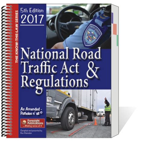 National Road Traffic Act And Regulations Book Safety Signs And Equipment