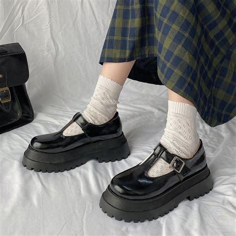 Retro Women Shoes Vintage Comfortable Dark Academia Shoes Etsy