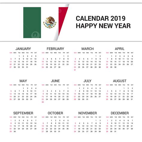 Lista 95 Foto Calendario Con Dias Festivos 2019 Mexico Cena Hermosa 09