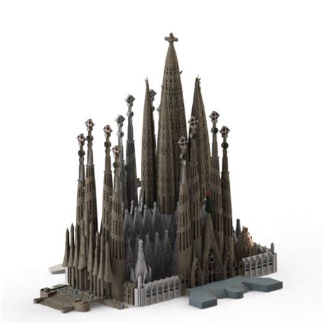 Basilica Sagrada Familia Cathedral Spain Papercraft Paper 48 Off
