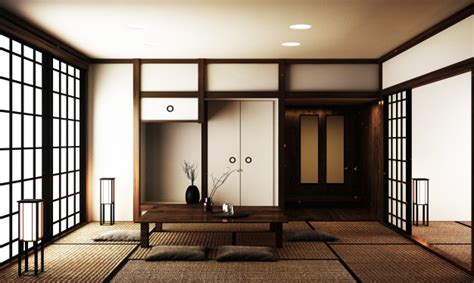 For most people the living is that one area of the home wherein they can relax with the family or have fun with friends. Interior design,modern living room with table on tatami ...