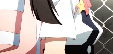 Araragi Koyomi Hachikuji Mayoi Bakemonogatari Monogatari Series Nisemonogatari Animated