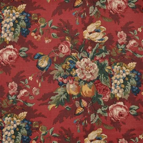 Maybe you would like to learn more about one of these? Queensland Crimson | Fabric decor, French country fabric ...