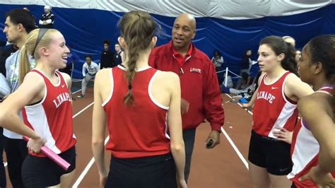 the lenape girls run a us 3 4 08 21 to break the meet record in the smr at the group 4 relays